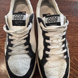 GGDB Black and White Sneakers